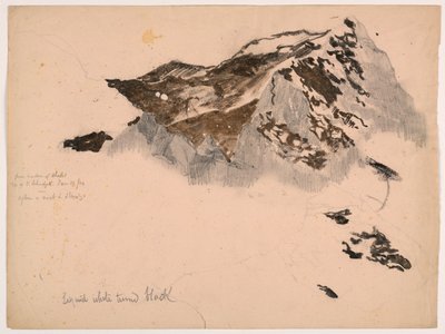 Fra hyttens vindue, toppen af bjerget Scheidegg, efter en tåge og storm af Daniel Huntington