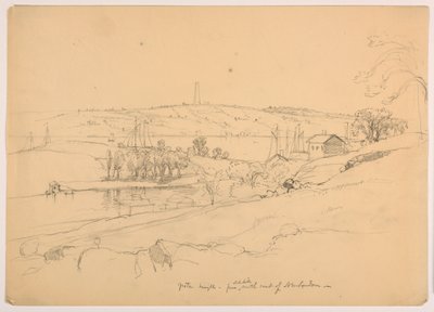 Groton Heights fra Hill nordøst for New London af Daniel Huntington