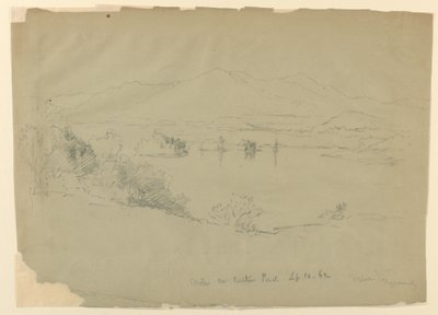 Landskabsskitse, Walker Pond, New Hampshire af Daniel Huntington