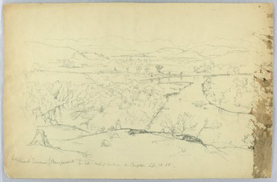 Ser mod Franconia & Pemigewasset River fra Hill syd for Sanborn - W. Campton af Daniel Huntington