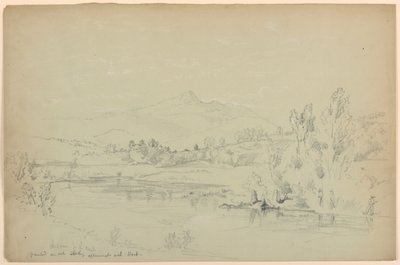 Mount Chocorua, fra åen af Daniel Huntington