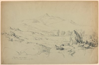 Mount Chocorua fra Hill nær Tamworth, sydvest for søen af Daniel Huntington