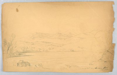 Sandwich Mountains og Chocorua Pond af Daniel Huntington