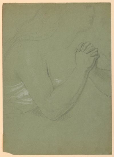 Studie for A Magdalen, F af Daniel Huntington