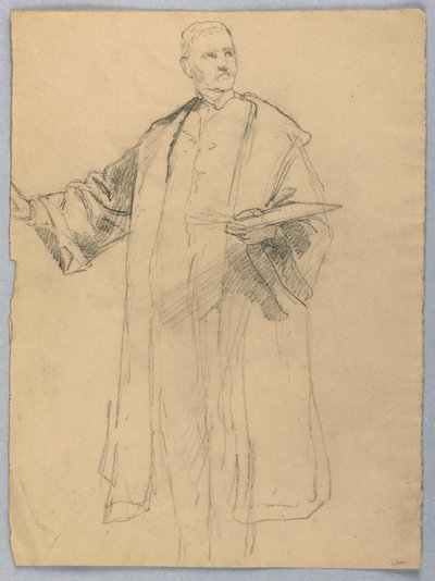 Undersøgelse til "Titian Showing af Daniel Huntington