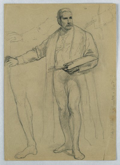 Undersøgelse til "Titian Showing af Daniel Huntington