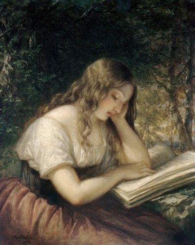 Studie i en skov, 1861. af Daniel Huntington