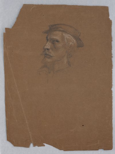 Studie af Titian for "Titian viser gravlæggelsen til Charles V og Clement VII" af Daniel Huntington