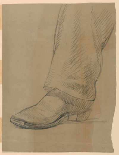 Studie af en fod til "The Atlantic Cable Projectors" af Daniel Huntington