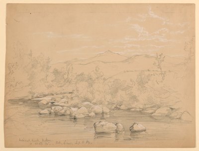 Udsigt over Moat Mountain fra Wildcat Brook, Jackson, New Hampshire, ser sydvest af Daniel Huntington