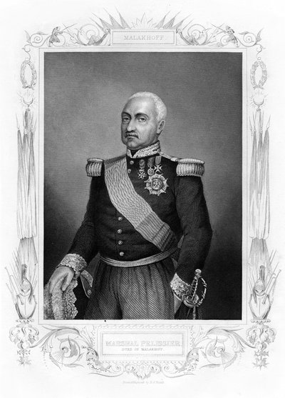 Aimable Jean Jacques Pelissier, hertug af Malakoff, marskal af Frankrig, 1800-tallet. af Daniel John Pound