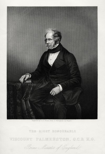 Henry John Temple, 3. Viscount Palmerston, britisk statsmand, c1880 af Daniel John Pound