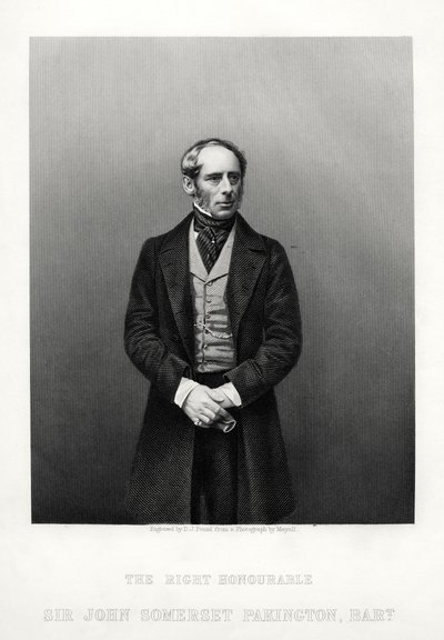 John Somerset Pakington, 1. Baron Hampton, engelsk politiker, c1880. af Daniel John Pound