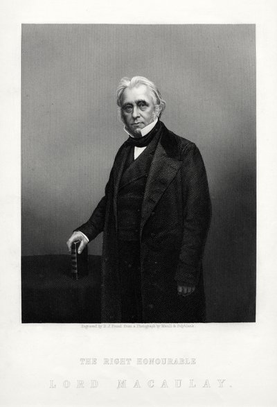 Thomas Babington Macaulay, britisk digter, historiker og whig-politiker, c1880. af Daniel John Pound