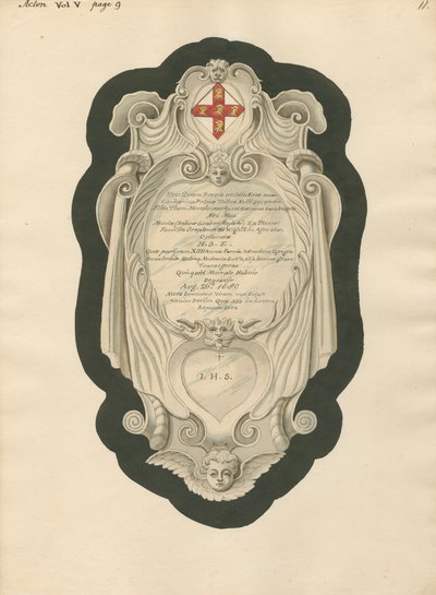 Mindesmærke for H.S.E. fra Acton Church af Daniel Lysons