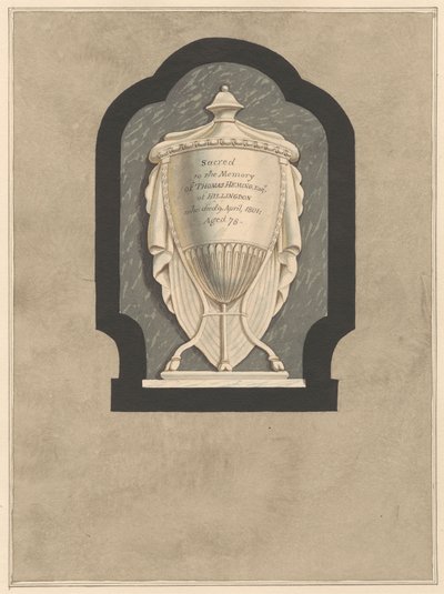 Mindesmærke for Thomas Heming fra Hillingdon Church af Daniel Lysons