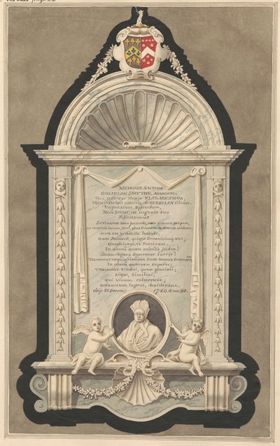 Mindesmærke for William Smith fra Cranford Church af Daniel Lysons