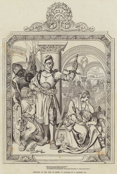 Ridderlighed fra Henry Vs tid af Daniel Maclise