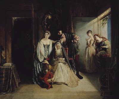 Francis I og Diane de Poitiers af Daniel Maclise