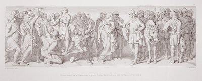 Morcar, valgt til jarl af Northumbria, i stedet for Tostig, Harold mægler med valgets nuncois fra 