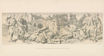 Tostigs og Harold Hardradas død efter slaget ved Stamford Bridge af Daniel Maclise