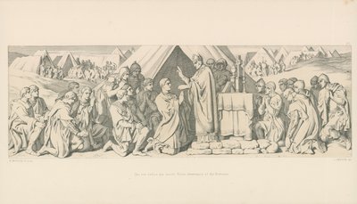 Aftenen før slaget. from overholdelse af normannerne af Daniel Maclise