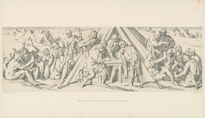 Aftenen før slaget. Saksernes optøjer og Wassail af Daniel Maclise