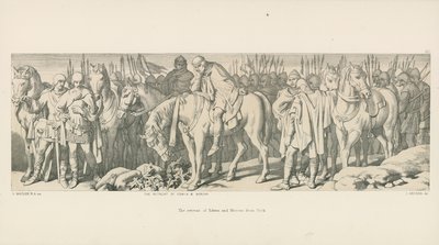 Edwin og Morcars tilbagetog fra York af Daniel Maclise