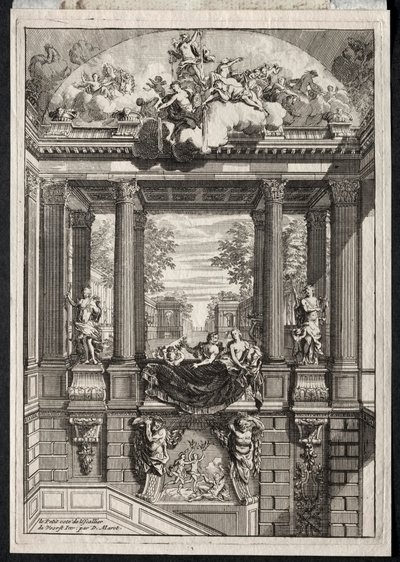 Trappe ved Palace of Voorst i Holland af Daniel Marot