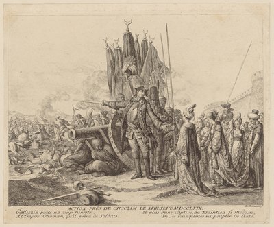 Slaget ved Choczim den 18. september 1769 af Daniel Nikolaus Chodowiecki
