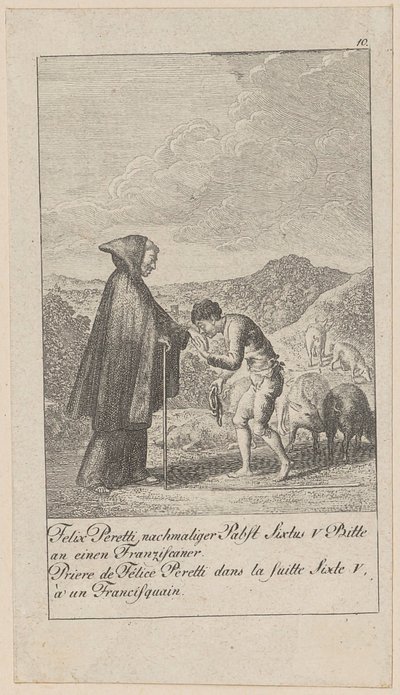 Tavle 10 fra serien »Middelalderens og den nyere tids historie« af Daniel Nikolaus Chodowiecki