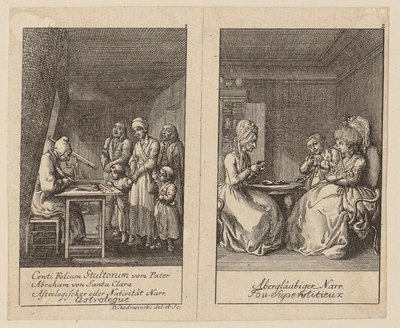 Ark 1 og 2 til *Centifolium Stultorum*, *Narreheiten* af Daniel Nikolaus Chodowiecki