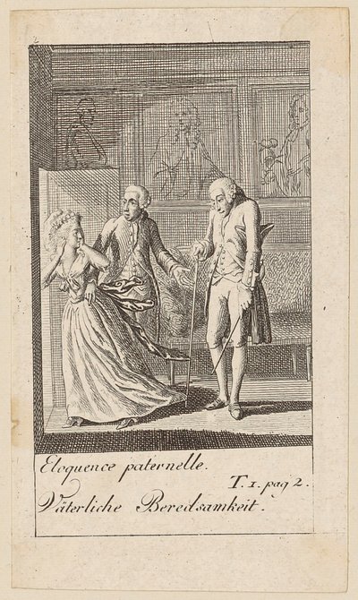 Blad 2 til „Karoline von Lichfield“ af Daniel Nikolaus Chodowiecki