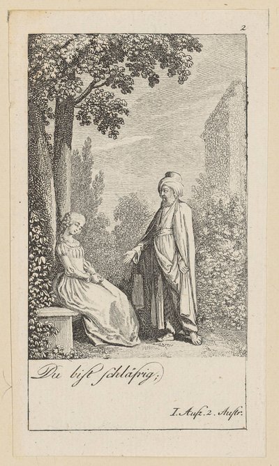 Tavle 2 til Shakespeares "Stormen" af Daniel Nikolaus Chodowiecki