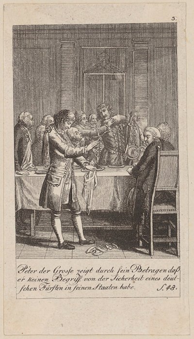 Blad 3 af serien «Brandenburgs historie» af Daniel Nikolaus Chodowiecki