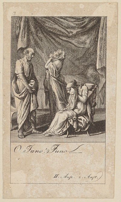 Blad 3 til Shakespeares "Coriolanus" af Daniel Nikolaus Chodowiecki