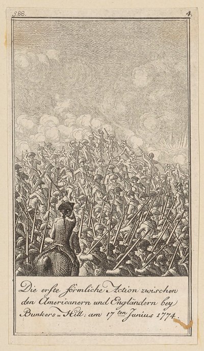 Blad 4 i serien til afhandlingen «Historien om revolutionen i Nordamerika» af M. C. Sprengel. af Daniel Nikolaus Chodowiecki