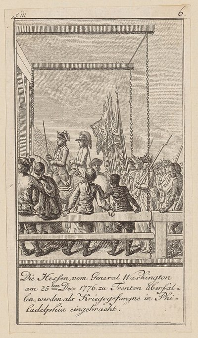 Blad 6 i serien til afhandlingen „Historien om revolutionen i Nordamerika“ af M. C. Sprengel. af Daniel Nikolaus Chodowiecki