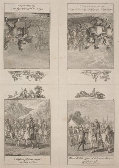 Karakteristika for Frederik II (del III) af Daniel Nikolaus Chodowiecki