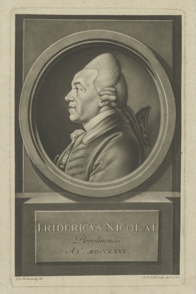 Christoph Friedrich Nicolai 1733-1811, 1780. af Daniel Nikolaus Chodowiecki