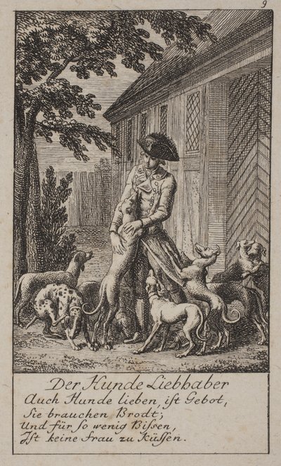 "Hundeelskeren" af Daniel Nikolaus Chodowiecki