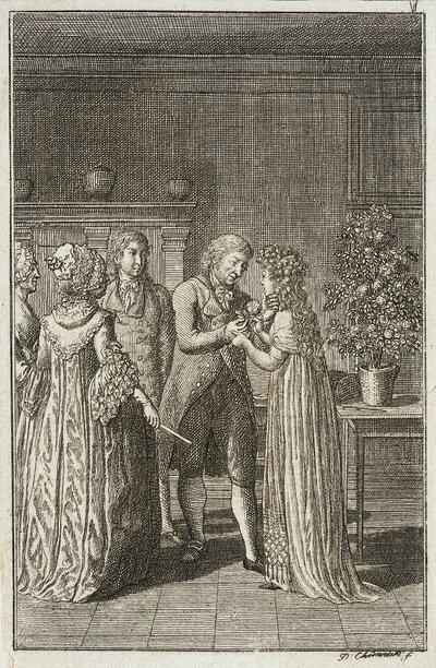 Illustration til «Beckers almanak for 1800» af Daniel Nikolaus Chodowiecki