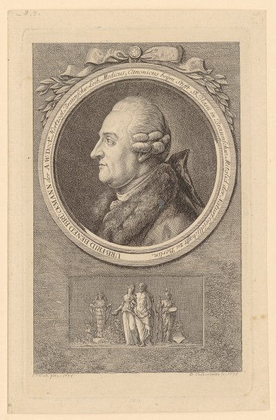 Portræt af U. F. B. Brückmann af Daniel Nikolaus Chodowiecki