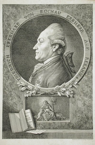 Portræt af Friedrich Eberhard von Rochau af Daniel Nikolaus Chodowiecki