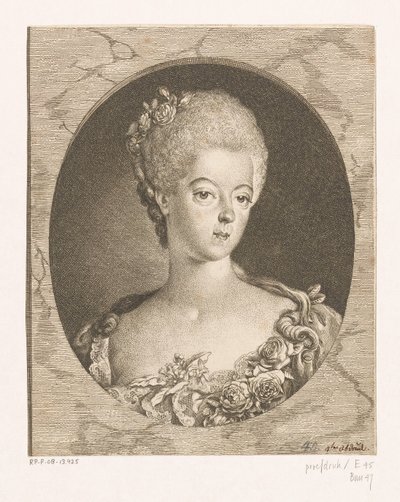 Portræt af Wilhelmina af Preussen af Daniel Nikolaus Chodowiecki