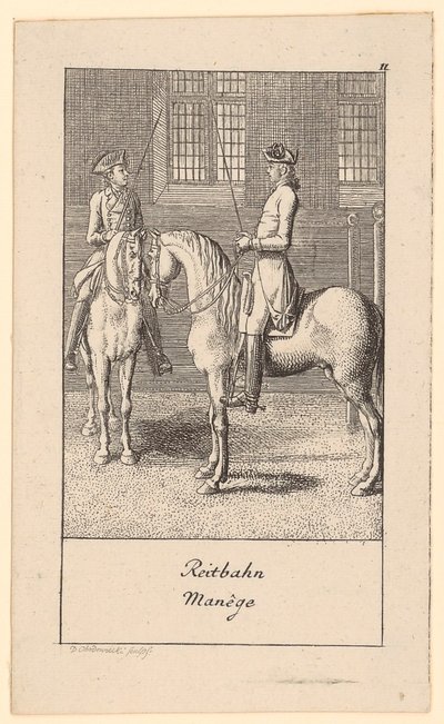 Ridebane af Daniel Nikolaus Chodowiecki