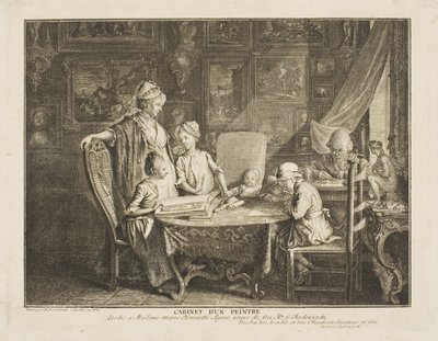 Kunstneren og hans Familie af Daniel Nikolaus Chodowiecki