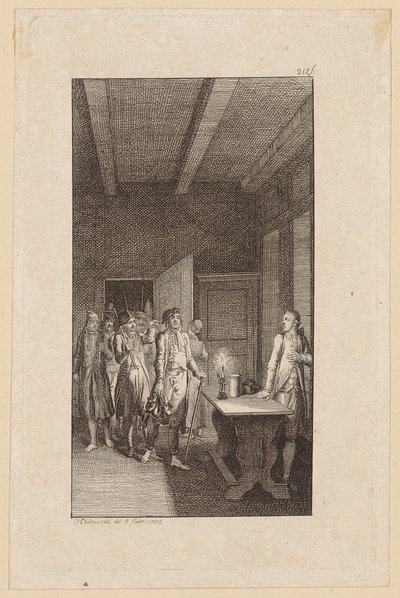 Kobbertryk til Westphals »Wilhelm Edelwald« af Daniel Nikolaus Chodowiecki