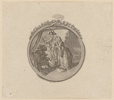 Titelvignet til ridderromanen „Palmerin von Oliva“ af Daniel Nikolaus Chodowiecki
