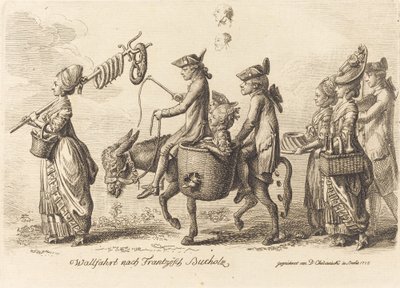 Pilgrimsrejse til French Bucholz (Pilgrimsrejse til French Bucholz) af Daniel Nikolaus Chodowiecki